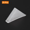 thumbnail image 3 of Uxcell 20Pack Corner Protectors 12x66mm Plastic Triangle Corner Guards Cushion, White, 3 of 6