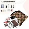 thumbnail image 5 of Kuiaobaty Santa Claus Print Leather Hobo Purse for Women, Snowman Plaid Print Shoulder Handbag with Smooth Zipper, Small Crescent Travel Underarm Sling Bag for Christmas, 5 of 7
