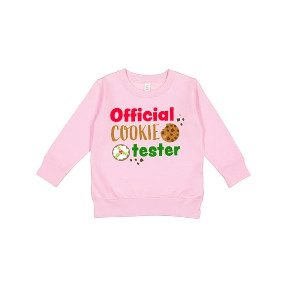 Inktastic Official Cookie Tester Christmas Cookies Toddler Sweatshirt