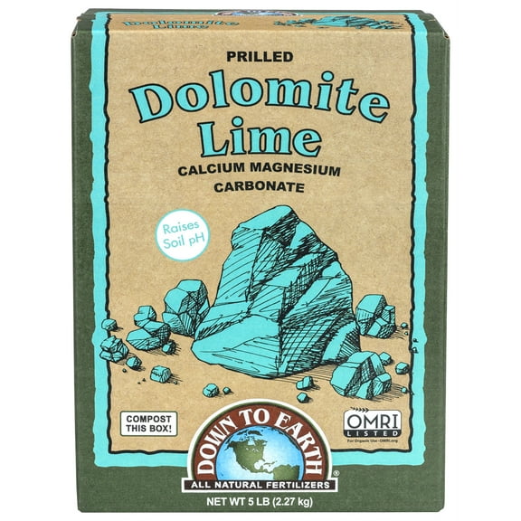 Down To Earth All Natural Fertilizers Prilled Dolomite Lime, 5 lb Box