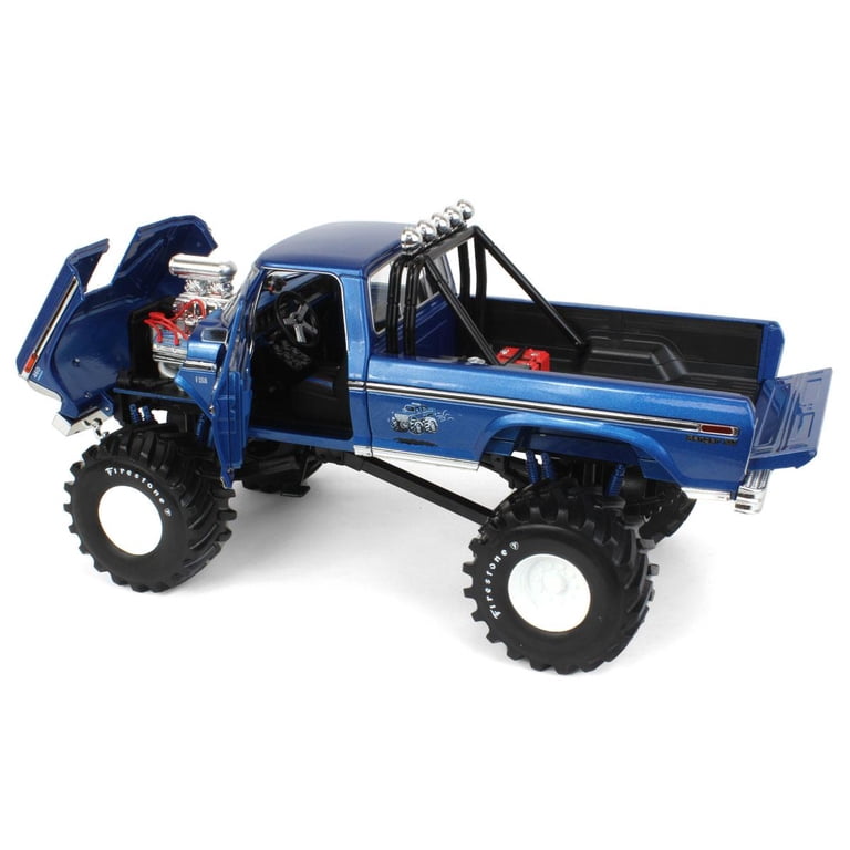 1974 Ford F-250 Ranger XLT Monster Truck w/48-Inch Tires Blue Met