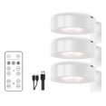 thumbnail image 2 of Luces Imágenes 3 PCS para LED Recargables Pared Con Remoto () Blanco, 2 of 7