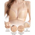 thumbnail image 4 of Sujetador de mujer con cierre frontal, talla grande, fino, acolchado, sin aros, 4 of 8
