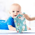 thumbnail image 5 of SKYSONIC Winter Snowman Baby Muslin Washcloths Face Towel, 3 PCS Christmas Burp Cloths Cotton Wipes Infant Wash Cloth for Newborn Boys Girls 12"x12", 5 of 7