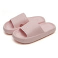 thumbnail image 2 of Somdot Slides for Women and Men Pillow Slippers Unisex Bathroom Slipper Soft Thick Sole Non-Slip, Pink, 2 of 8