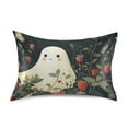 thumbnail image 7 of Yayeee Pillowcase Standard Size Set of 2 Satin Wrinkle Resistant Pillow Case, Happy Ghost, 7 of 7