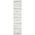 thumbnail image 5 of SAFAVIEH Tulum Leanna Distressed Geometric Area Rug, Ivory/Grey, 8' x 10', 5 of 9