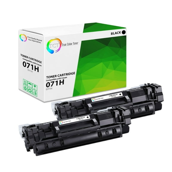 TCT 071H Toner Cartridge 2 Pack - Compatible With Canon 071H 5646C001 High Yield