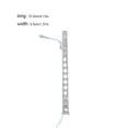 thumbnail image 4 of mmirethe Model Railway Lamp Classical Landscape Layout Lightweight Ladder Streetlights Resistance Outdoor LED Lamppost Silver（Warm Light）, 4 of 7