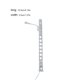 thumbnail image 4 of Billuyoard Modelo de lámpara de vía férrea diseño clásico Mini paisaje escalera ligera farolas resistencia al aire libre LED farola de Metal Artesanía Plata (luz cálida) Billuyoard HA064495-04, 4 of 6