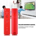thumbnail image 5 of Controlador de mango de juego Gamepad con joystick analógico para consola WiiU/Wii (rojo), 5 of 5