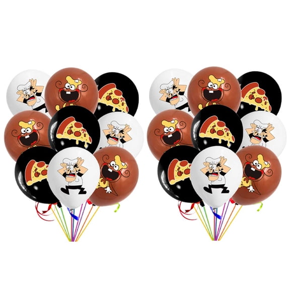 Pizza Tower Balloons Party Supplies Birthday Favors Decorations Decor Kit Latex