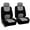 Black+Gray, variant on 4PCS Universal Front Car Seat Covers Protector Cushion Replacement Front Seat Only, Black+Gray