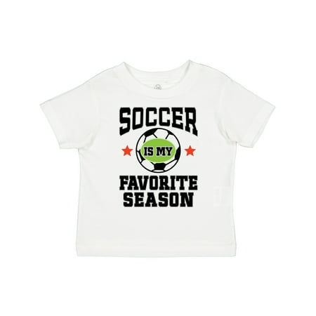 

Inktastic Soccer is My Favorite Season Gift Toddler Boy or Toddler Girl T-Shirt