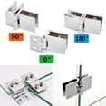 thumbnail image 3 of Bathroom Shower Glass Door Hinges Cabinet Cupboard Hardware Clamp Hinge, 3 of 6