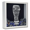 thumbnail image 4 of Torched Georgia Beer Cap Shadow Box Wall Mount Decor 13" x 13" x 3" Black, 4 of 8