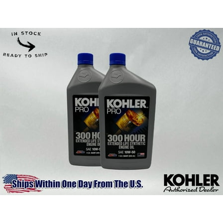 Kohler Genuine OEM Pro SAE 10W-50 Extended Life Synthetic Oil 25 357 72-S-2PACK