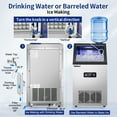 TITTLA Commercial Ice Maker Machine, 88Lbs/Day, BuiltIn & Freestanding