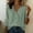 *Army Green, variant on Women's V Neck Wrap Front Long Sleeve Blouse,Casual Solid Color Tunic Top Purple,Women's Plus L