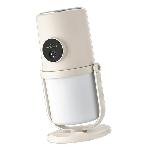 Humidificador de Escritorio USB Silencioso Recargable, Mini Humidificador Giratorio Silencioso, Temporizador de Humidificador de Doble Pulverización de Niebla Fría de 300 ml