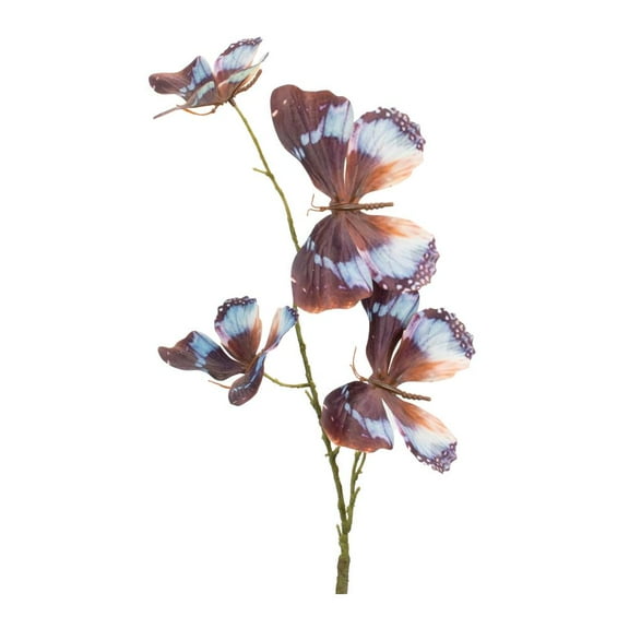 Melrose International LLC Butterfly Spray (Set of 6) 32"H Polyester/Plastic