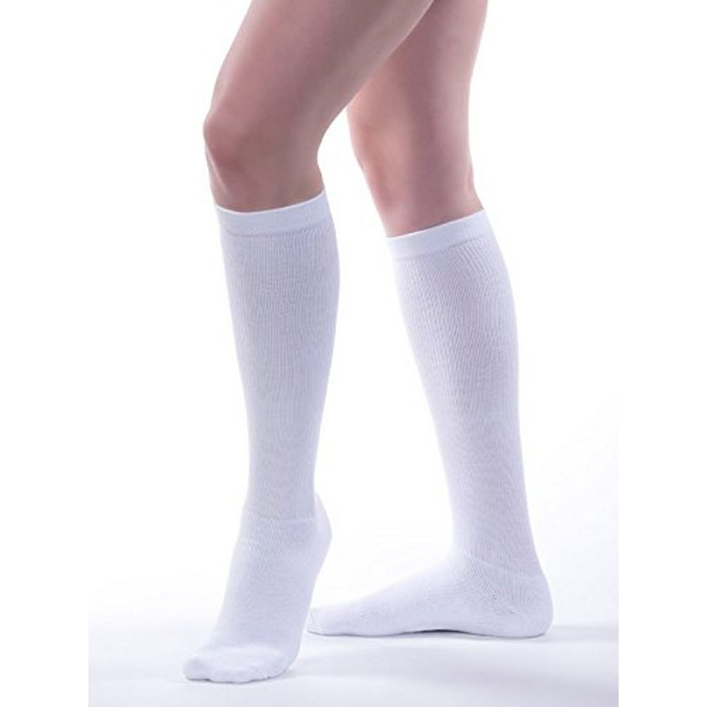 Allegro 2030mmHg Athletic 325 Support Compression Socks (White) X