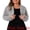 Grey, variant on DARING DIVA Women's Plus Size Open Front Faux Fur Bolero Crop Jackets 3X Grey