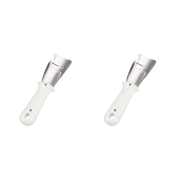 Bewildely Raspador de hielo para refrigerador, descongelador de cocina de acero inoxidable Universal, descongelador, utensilios de mano para Type6 NO6