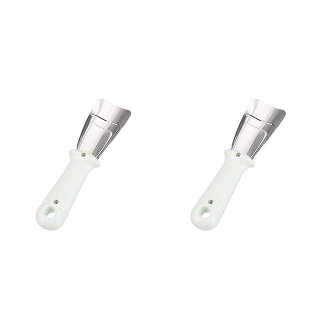 Billuyoard Raspador de hielo para refrigerador, descongelador de cocina de acero inoxidable Universal, descongelador, utensilios de mano para Type2 NO2