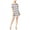 White - blunotteco, variant on maison Jules Womens Striped Sheath Dress, Pink, Medium