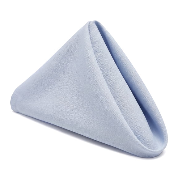 Unique Bargains 12Pcs Cotton Washable Reusable Events Cloth Napkins Sky Blue 16x16inch
