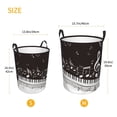 thumbnail image 3 of Fuzoiu Piano Keys With Musical Notes Print Circular Hamper,Laundry Basket with Handle,Collapsible Laundry,Dirty Clothes Storage Basket,for Bedroom Bathroom Dorm Living Room-Medium, 3 of 6