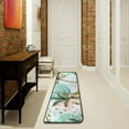 thumbnail image 6 of Kitchen Rugs and Mats Non-Skid Washable Runner Rugs Teal Palm Tree Leaves Long 72x24 inch for Floor Cushioned Hallway Entryway Indoor 2x6, 6 of 7