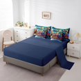 thumbnail image 3 of Erosebridal Steam Engine Train Bedding Full Size 7pcs, Transportation Theme Comforter Sets with Sheets, Reversible, 3 of 5