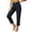Black, variant on Tapered Ankle Cropped Dress Pants for Women, High Rise Solid Slim Fit 9/10 Length Business Casual Pants with Side & Back Pockets Coffee XS(XS)