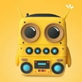 thumbnail image 1 of Altavoz inalámbrico Robot subwoofer impermeable amarillo multifuncional mini cañón de graves estéreo para viajes fiesta deporte ducha en casa, 1 of 10