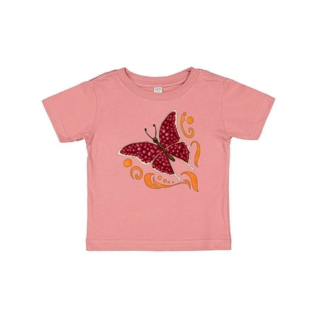 

Inktastic Pomegranate Butterfly Gift Baby Boy or Baby Girl T-Shirt