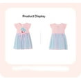 thumbnail image 5 of Emy Dola 2-7T Ruffle Sleeve Tutu Dress for Little Girls Ribbon Bowknot Mermaid Tulle Dress for Wedding Birthday Party, 5 of 10