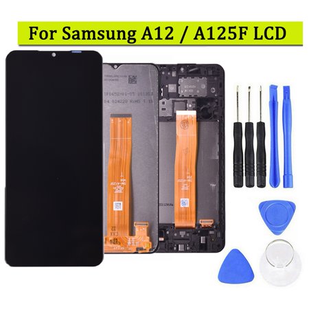 Xinyolin LCD Display Professional High Clarity Original AMOLED LCD Touch Screen Digitizer Assembly Repair Parts for Samsung Galaxy A12 A125