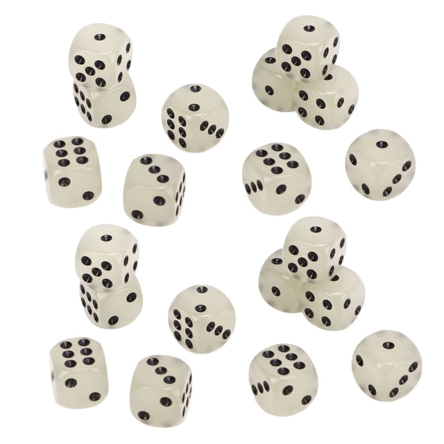 Dados del Juego de Mesa, Dados Brillantes de 20 piezas de material Plásstico Medio para Juegos de Mesa para Juegos de Entretenimiento
