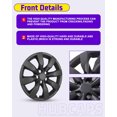 thumbnail image 2 of 4PCS/Set,16" Steel Hubcaps Compatible with 2014 2015 2016 Toyota Corolla,Snap-on Installation with Retention Rings,Black Matte, 2 of 7