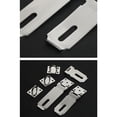 thumbnail image 2 of Padlock Hasp Stainless Steel Window Cupboard Locker Mailbox Lock Plate Hotel Office Outdoor Gate Shed Safety Latch Anti-lost 4 Inch, 2 of 9