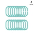 thumbnail image 6 of Blarkrus Silicone Shower Rings, 12-Pack in Assorted Colors, Quiet and Lightweight Alternative to Metal Rings, 6 of 7