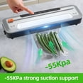 thumbnail image 4 of Vacuum Sealer Machine 55KPa Suction Power Automatic Vacuum Air Food Sealer with External Cutter 10pcs Seal Bags Dry Moist Seal Vacuum Modes for All Saving Needs, 4 of 8