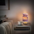 thumbnail image 6 of WOBOGO Tropical Clownfish Bedroom Table Lamp USB Power Connector Wooden Base Round Linen Shade For Living Room Desk, 6 of 7