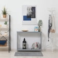 thumbnail image 4 of HOMCOM 2 Tier Console Table Sofa Side Table w/ Storage Shelf for Entryway, 4 of 10