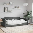 thumbnail image 1 of vidaXL Day Bed Dark Grey 100x190 cm Fabric, 1 of 5