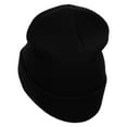 thumbnail image 2 of East Coast Embroidered 12 Inch Long Knitted Beanie - Black OSFM, 2 of 5