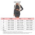 thumbnail image 4 of Long Sleeve Bodycon Dress Cutout Design Round Neck Irregular Hem Pleated Comfortable Skinny Dress for Parties Grey M, 4 of 4