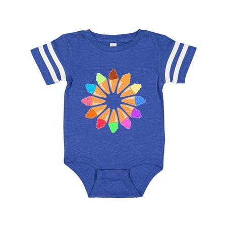 

Inktastic Ice cream cone starburst Gift Baby Boy or Baby Girl Bodysuit